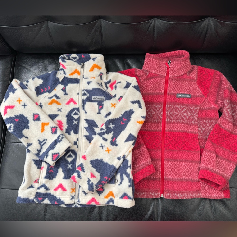 Two Columbia girls fleece both size small 7-8 years old